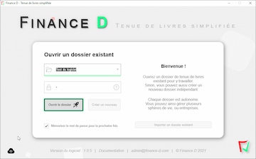 Capture d'écran miniature de l'interface de connexion à vos dossiers sécurisés